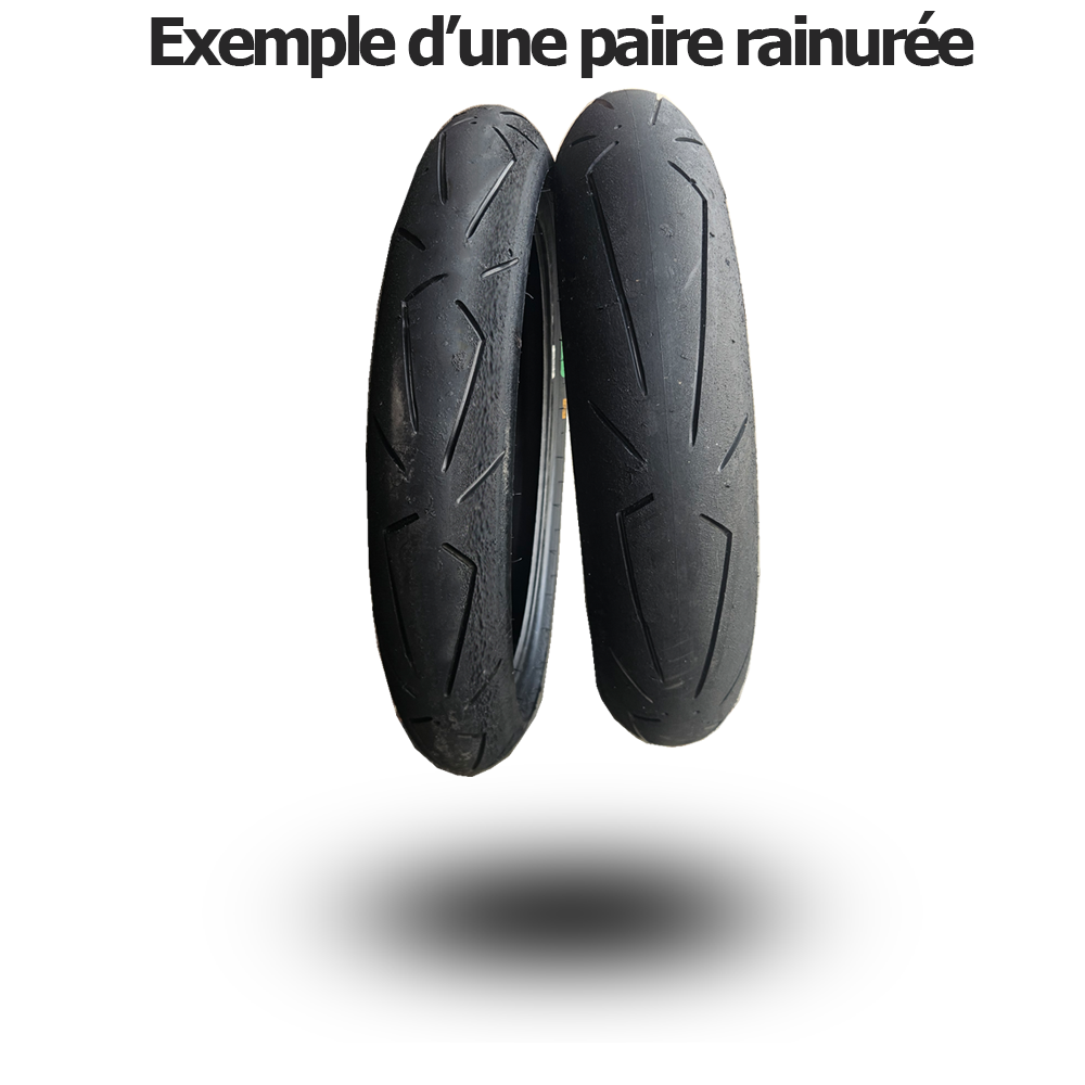 Pneu Semi Slick - Rainuré - Pirelli Diablo - Superbike - Rainurage type Supercorsa